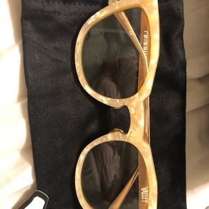 Valley Eyewear REISSUE peach pearl w/rose gold arm